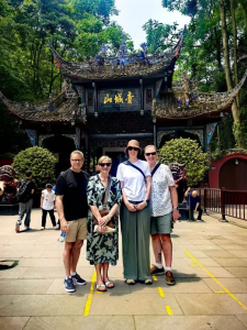 Family enjoying a vacation together