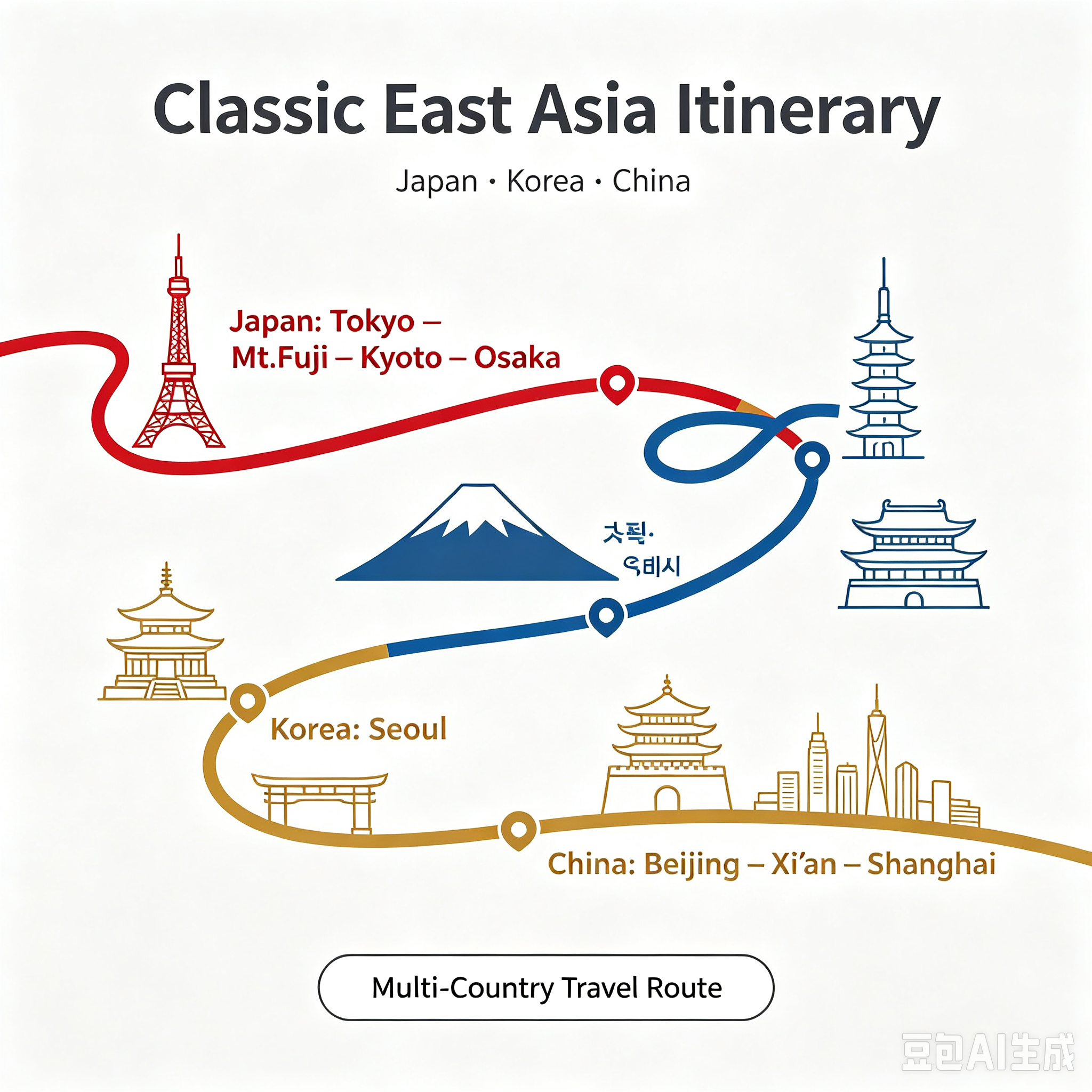 MH‑0108 14 Days Japan‑Korea‑China Group Tour
