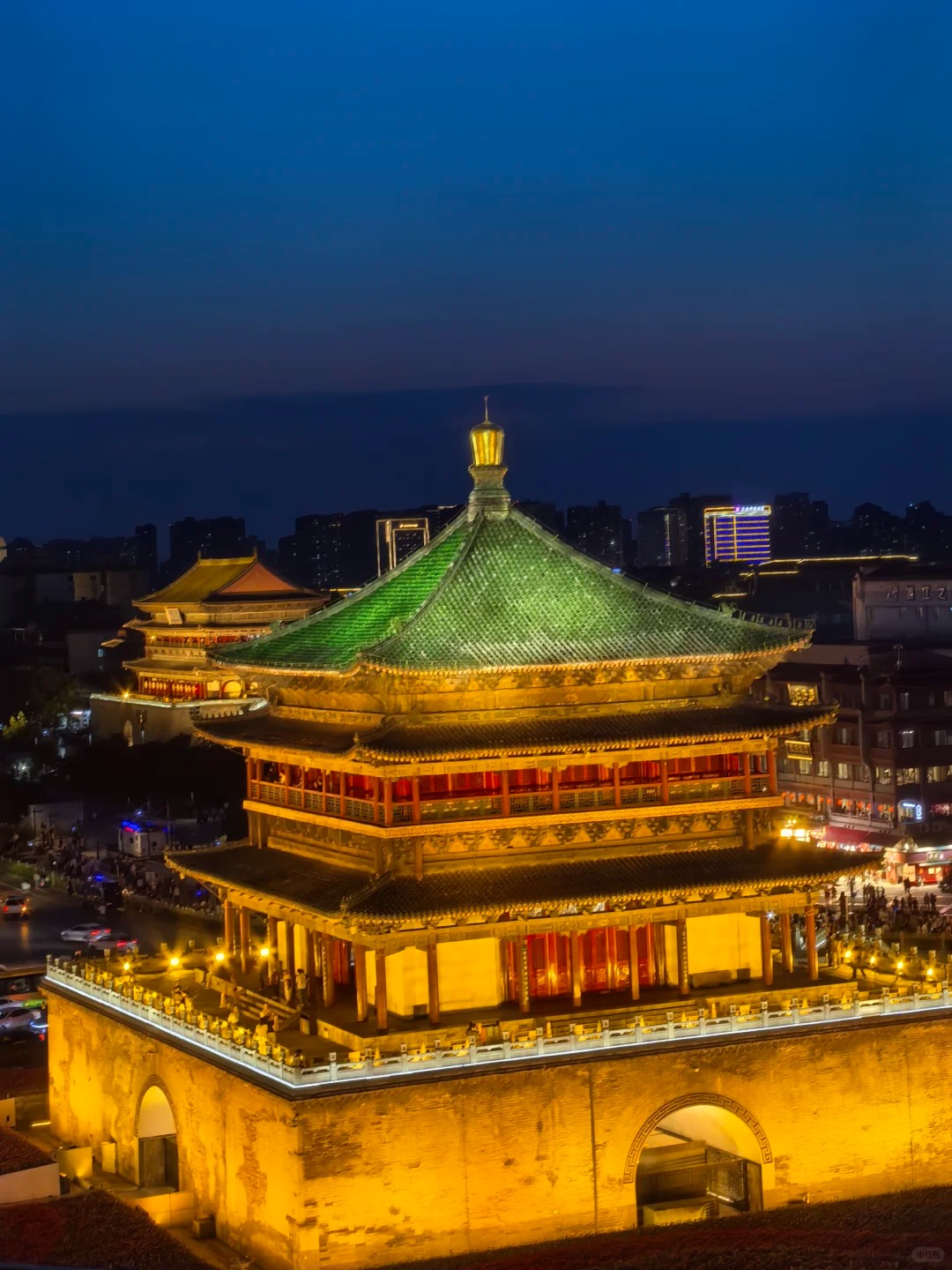 Xi'an Ancient City Wall Night View